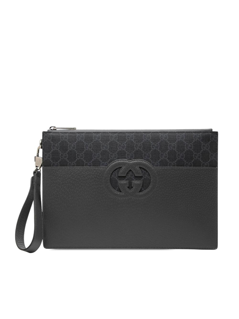 Gucci Gg Supreme And Calfskin Cut Out #348156G44B